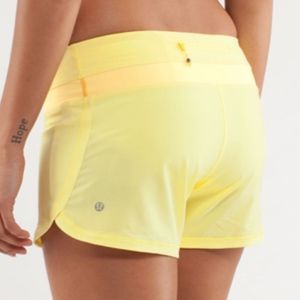 Lululemon Groovy Run Short - Mellow Yellow Size 8